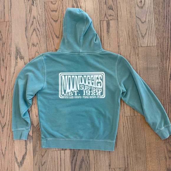 Moondoggies Beach Club Unisex Kids Basic Groove Pigment Dyed Hoodie Size M 8-10 - Picture 9 of 11